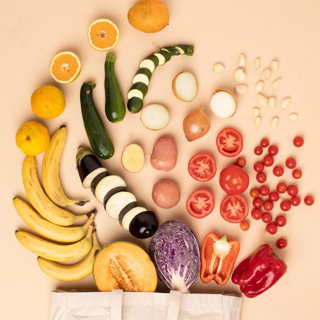 Couleurs des légumes et des fruits